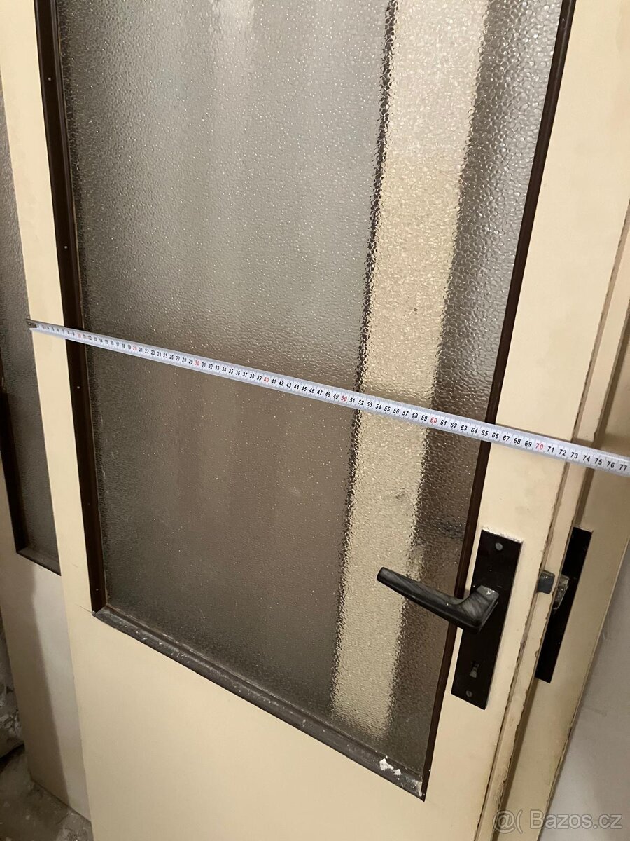 Dveře interiérové bílé panelákové - 5