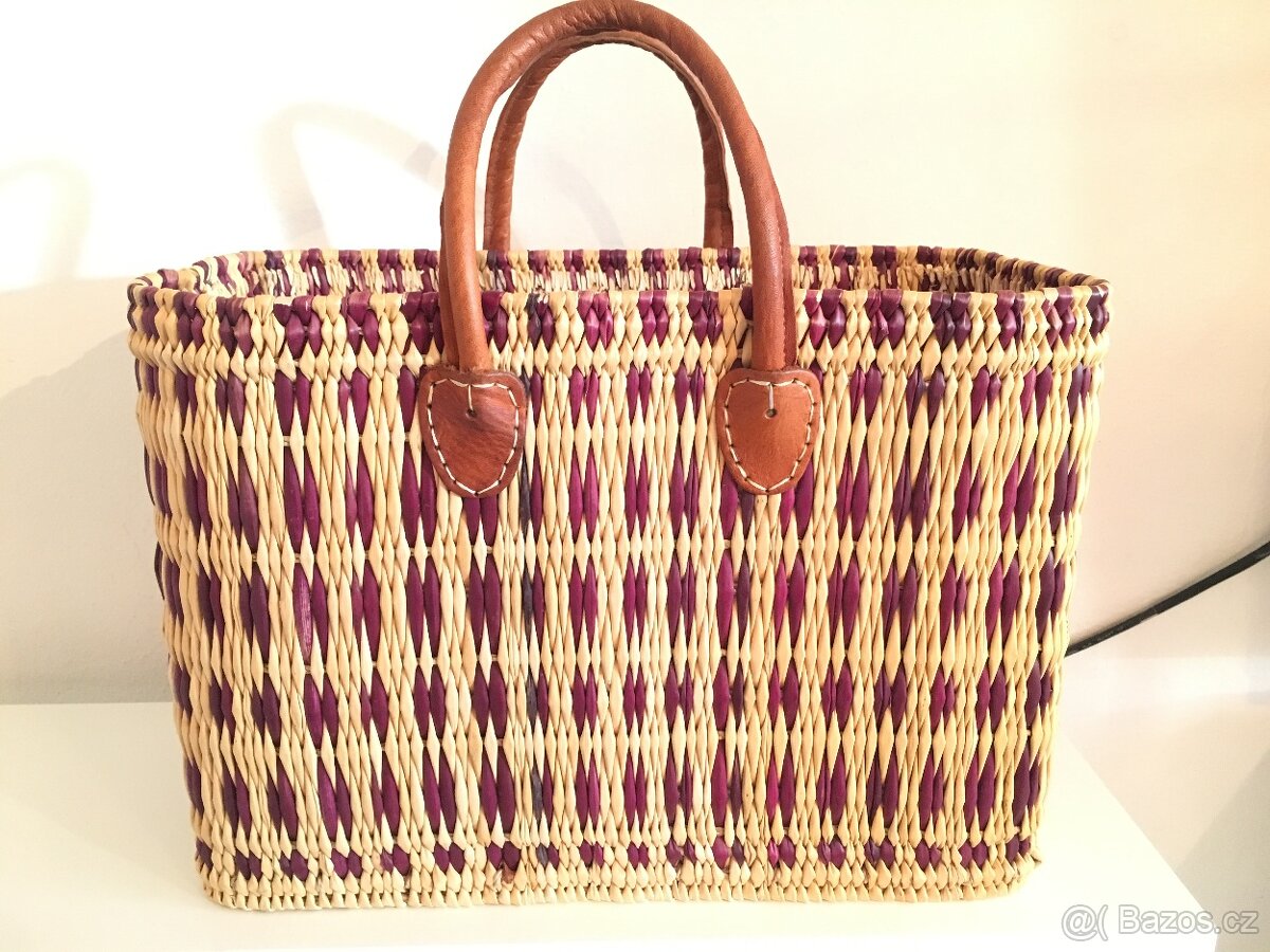 Taška / Proutěný koš - Ruční výroba - NOVÝ - 5