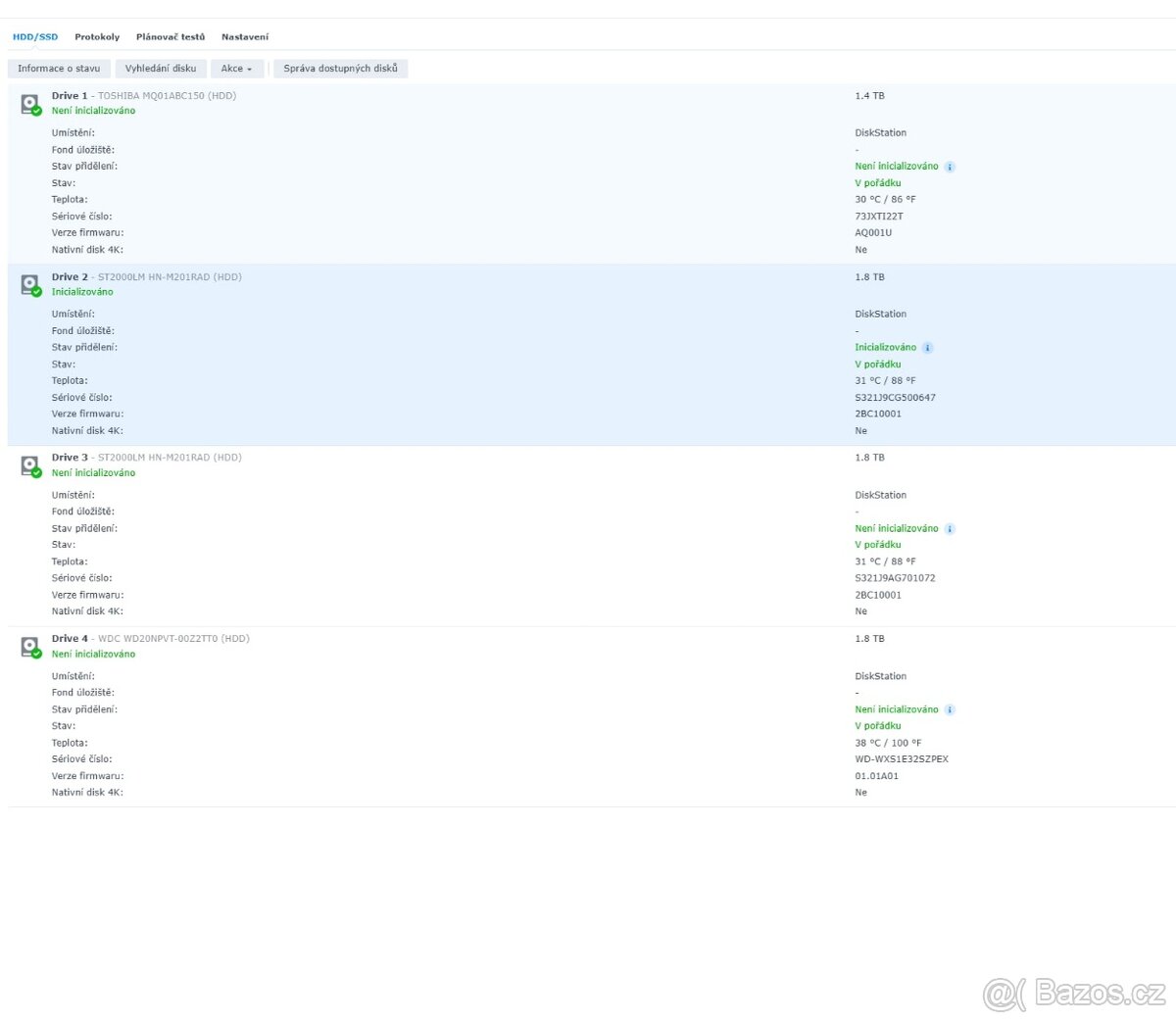 ☁️ Synology DS416slim – Kompaktní NAS + 6.8 TB úložiště - 5