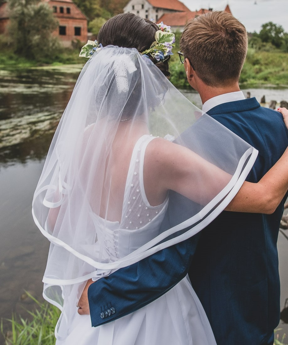 Svatební šaty Elody vel. S, spodnička,závoj,podvazek zdarma - 5