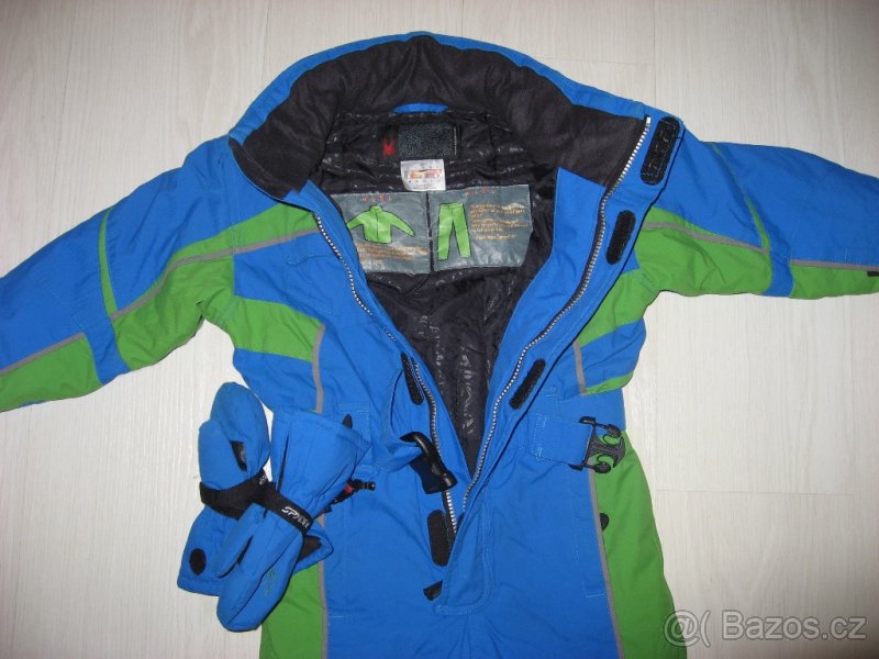 Lyžařská kombinéza SPYDER + rukavice 3-5 let - 5