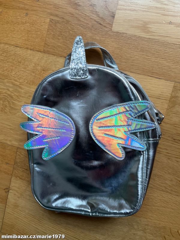 Kabelka duha batoh stříbrný kočka jelen - 5
