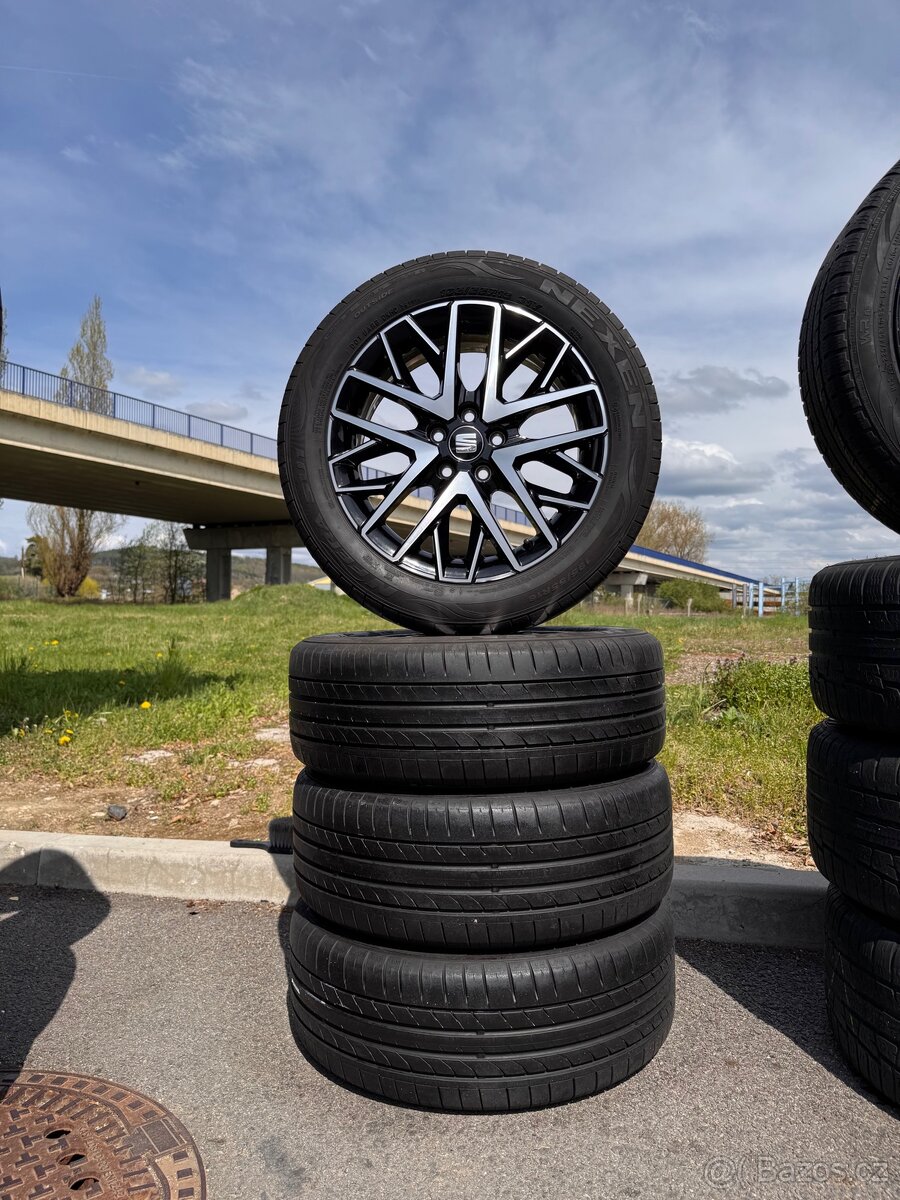 Alu kola 5x100 jako nové (SEAT, ŠKODA,VW) SLEVA - 5