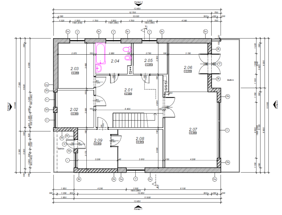 Překreslení výkresů do digitální podoby PDF, DWG, PLN - 5