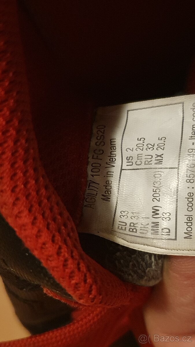 dětské kopačky Kipsta vel: 33 - 5