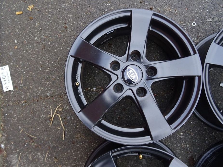 Alu disky černé na Kia, Hyundai 15", 5x114.3, ET 48, šíře 6 - 5
