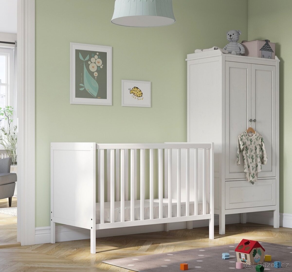 Dětská postýlka Sundvik s příslušenstvím - 5