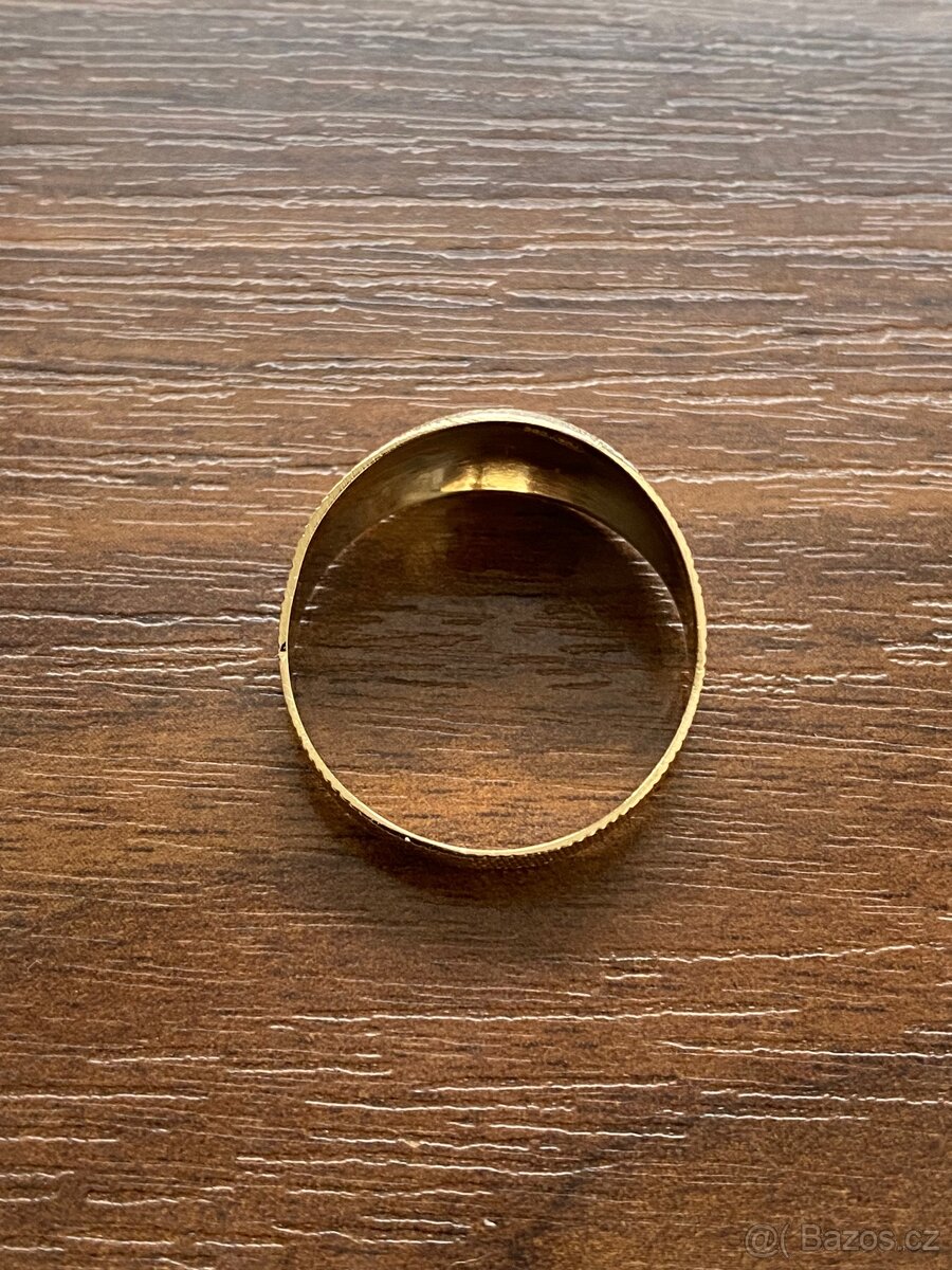 Zlatý dámský prsten - 5