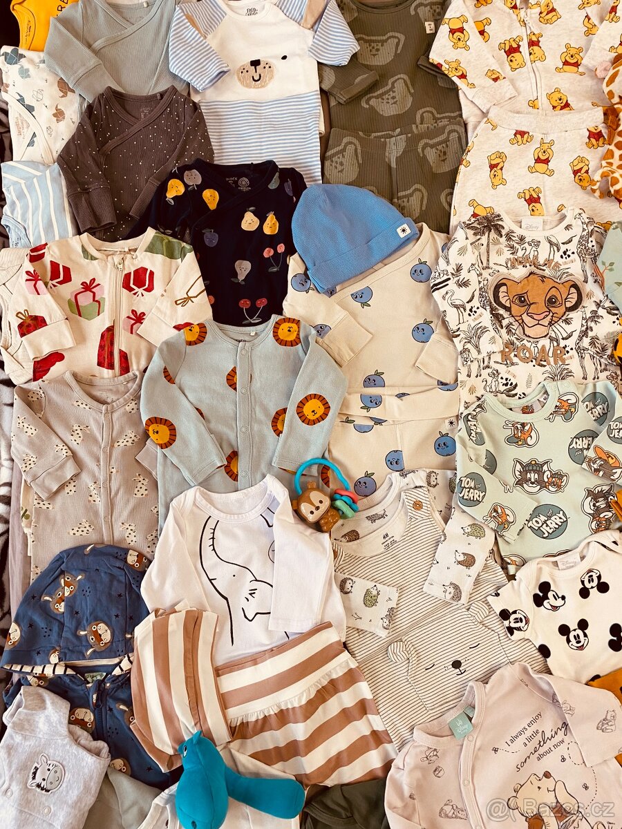 Balík oblečení na miminko 0-6 měsíců - 5