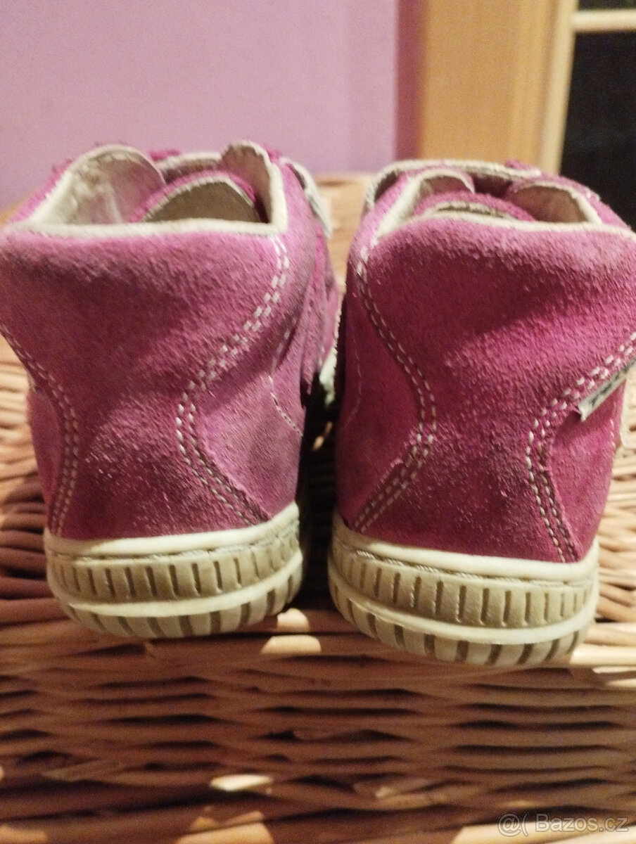 Dětské boty Pegres vel. 27 mod. 100kč, růž. vel. 22, - 5