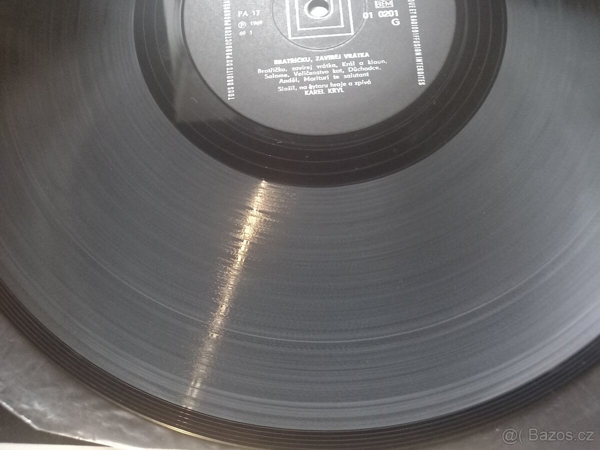 Karel Kryl – Bratříčku, Zavírej Vrátka (LP) 1969 - TOP STAV - 5