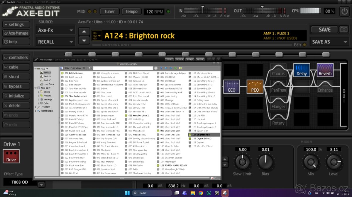 Fractal AXE FX Ultra - gitarovy multiprocessor - 5