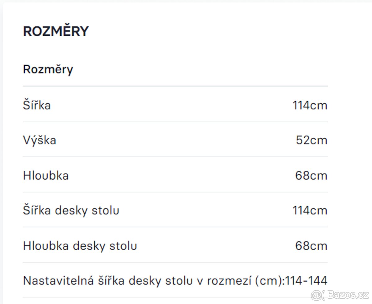 Nový rozkládací konferenční stolek ANDY - dub - 5
