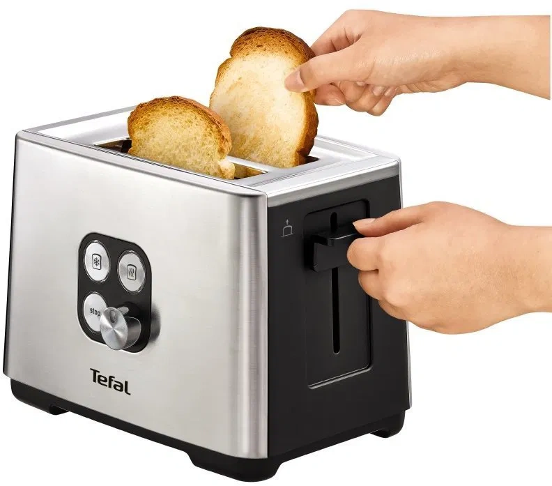 Topinkovač Tefal TT420D30 Inox Cube, nepoužívaný - 5