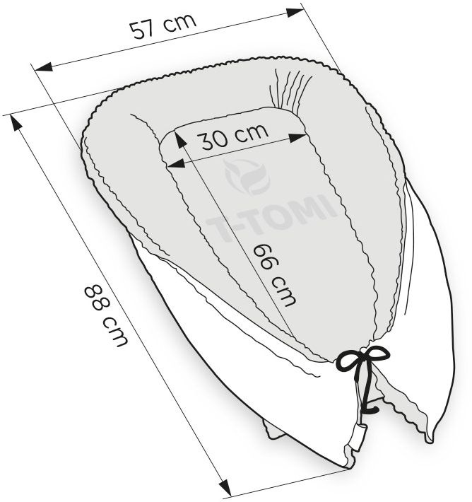 T-Tomi Hnízdečko pro miminko Velvet, blue bears - 5