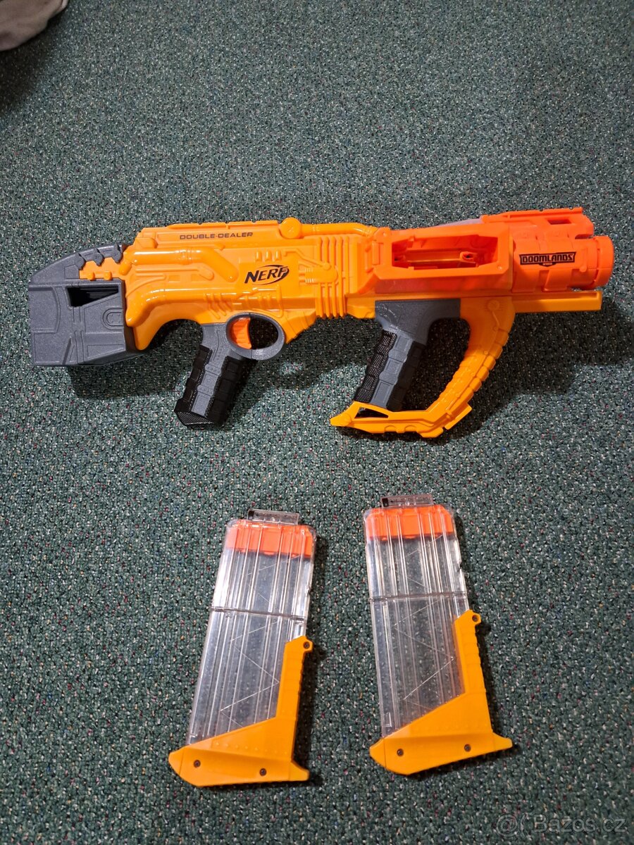Pušky NERF Double Dealer a vojenská - 5