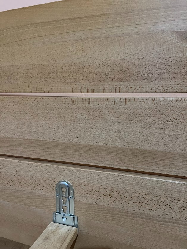 Postel manželská dřevěná buk masiv - 5