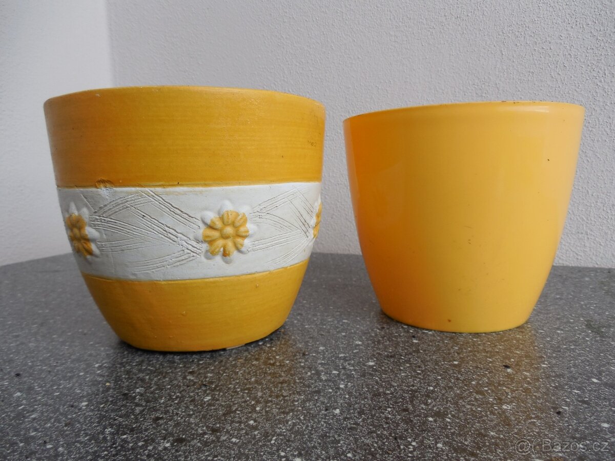 obaly na květiny 14 ks - různé velikosti, barvy a materiály - 5