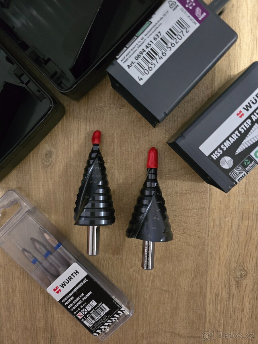 Wurth sadá zavitnikov stromčekovy Stupňový vrták nové - 5