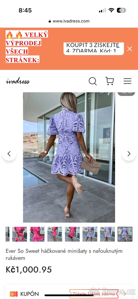 Damske lila saty - 5