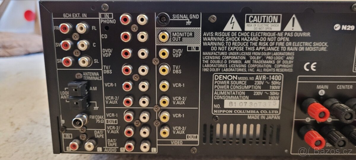 Receiver Denon AVR1400 - 5