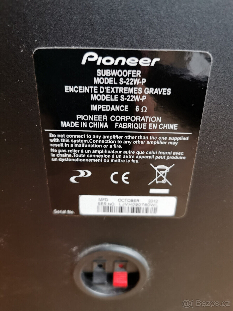 Repro + subw. 5.1 pro Pioneer VSX-321, VSX-324 - 5