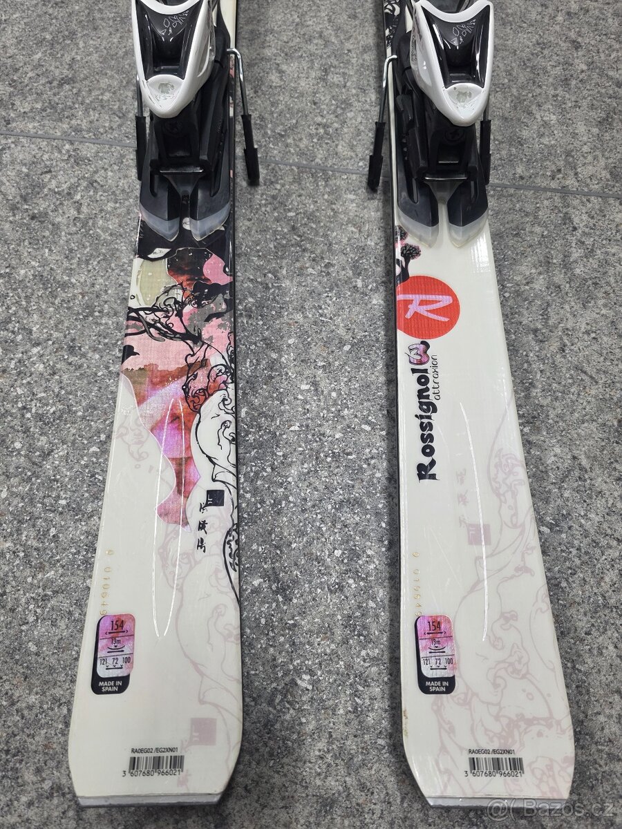 Set Lyže Rossignol (154 cm) + hole Völkl – skvělý stav - 5