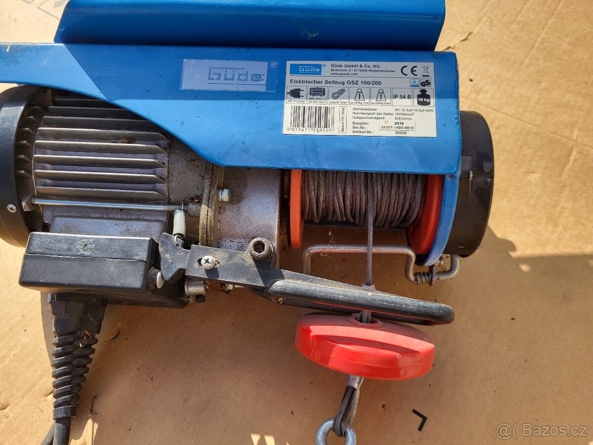 Lanový zvedák Gude GSZ 100/200 - 5