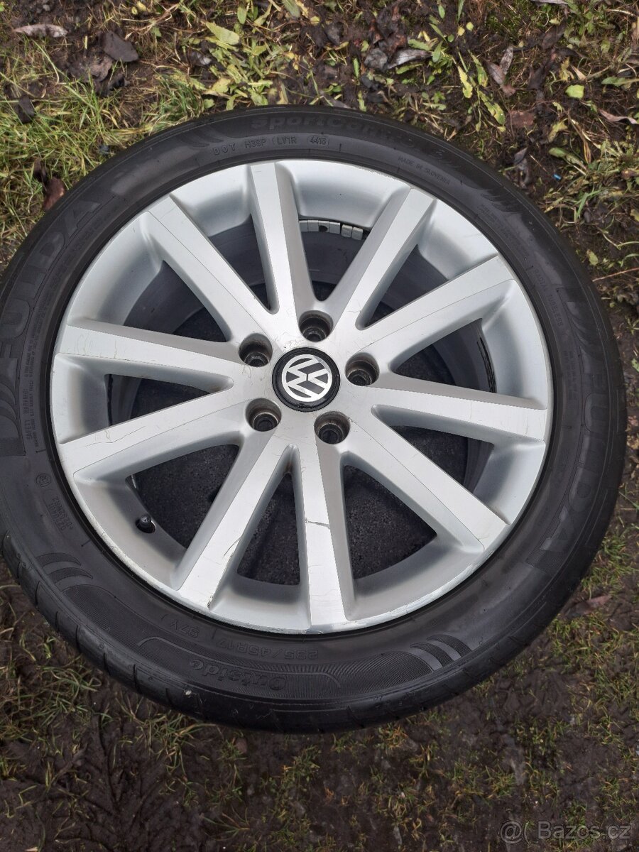Alu kola 5x112 originál VW 235/45 R17 - 5