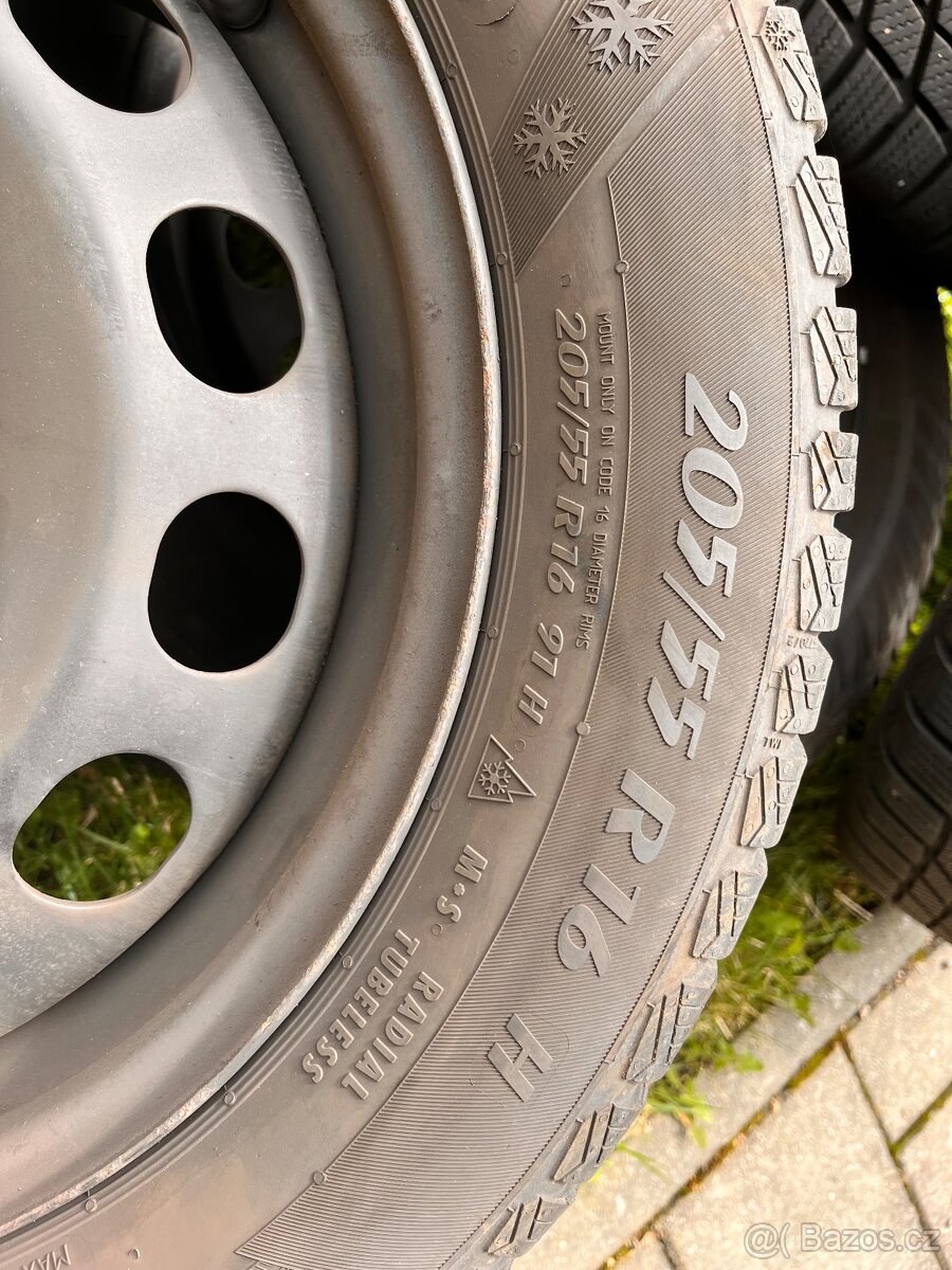 Zimní kola s disky 205/55 R16 – Matador Nordica + poklice - 5