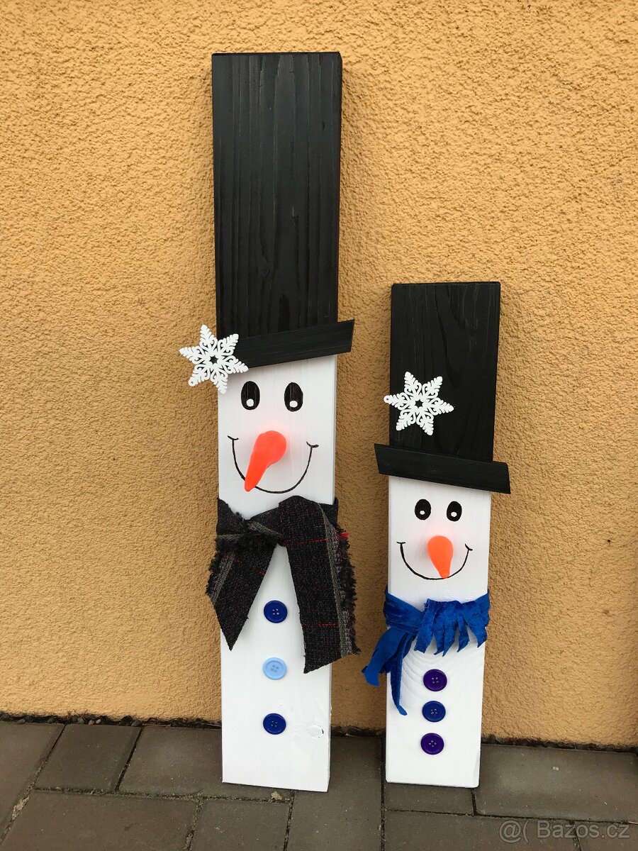 Sněhuláci - vánoční dekorace - 5