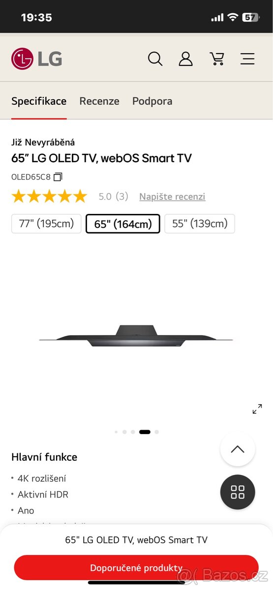 Prodám TV LG oled65c8LLA - 5