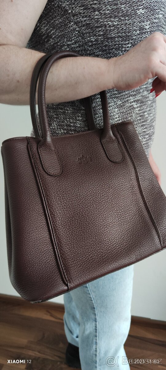 Luxusní kožená kabelka - 5