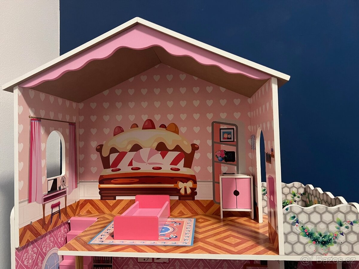 Velký dřevěný domeček pro Barbie - 5