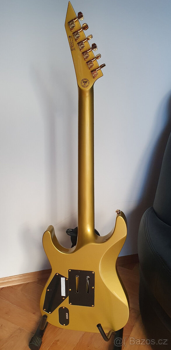 Zánovní kytara ESP LTD M-1 '87 Metallic Gold - 5