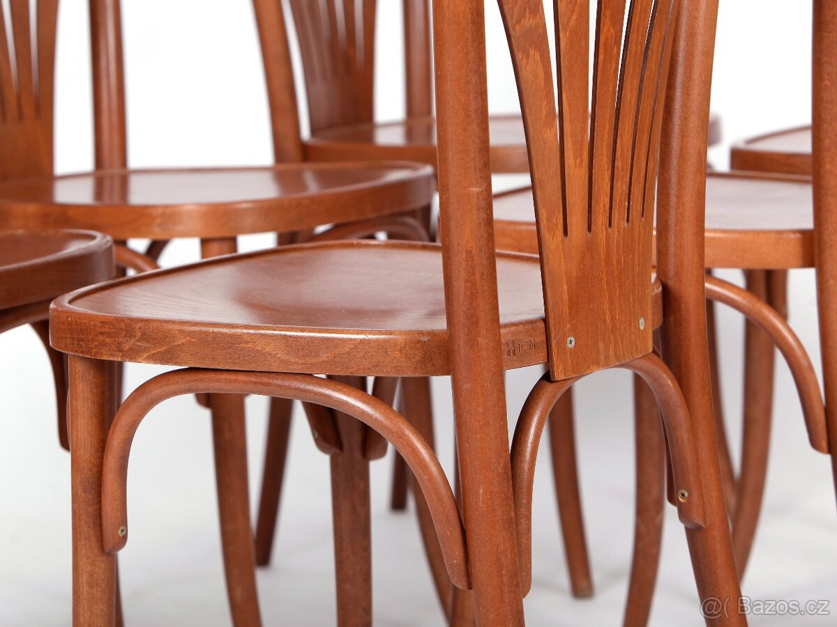 Populární bukové židle TON, 10 kusů. - 5