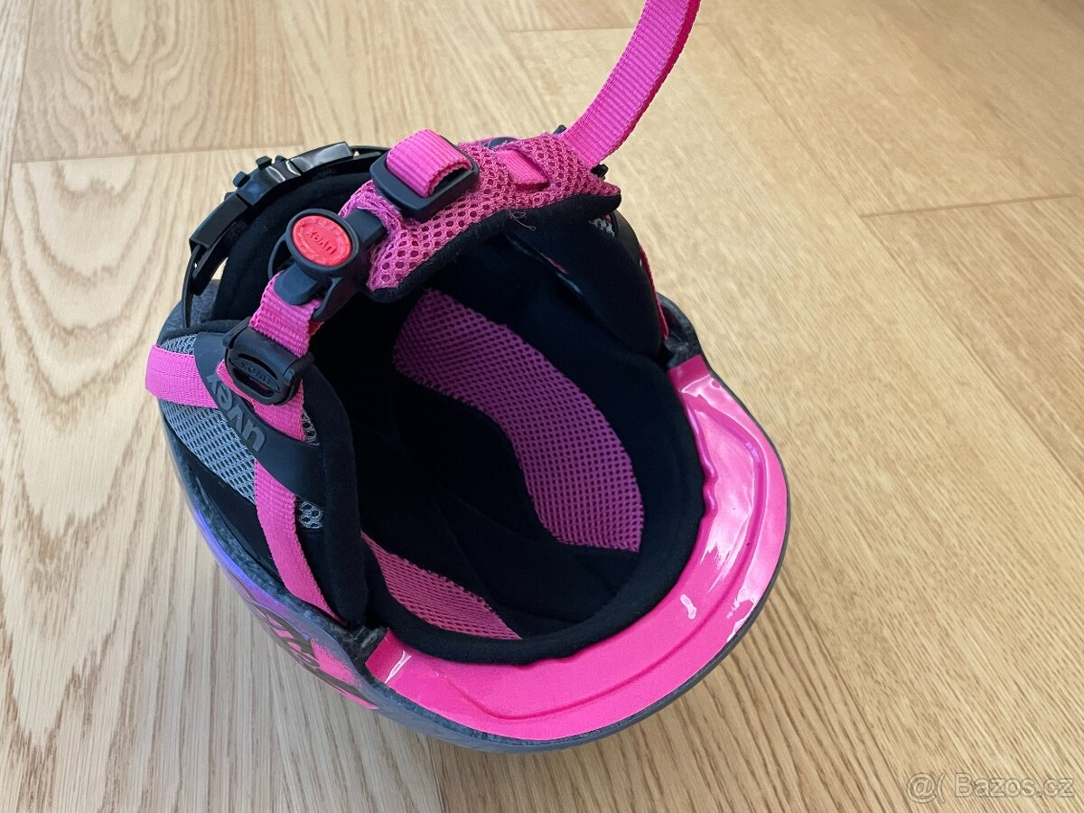 Dětská lyžařská přilba UVEX 46-51cm + brýle - 5