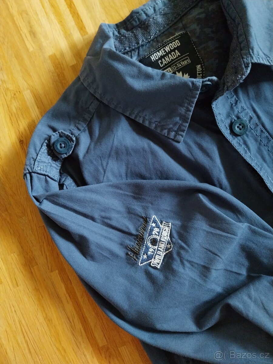 Chlapecké sako vel. 164, zn. H&M, košile - 5