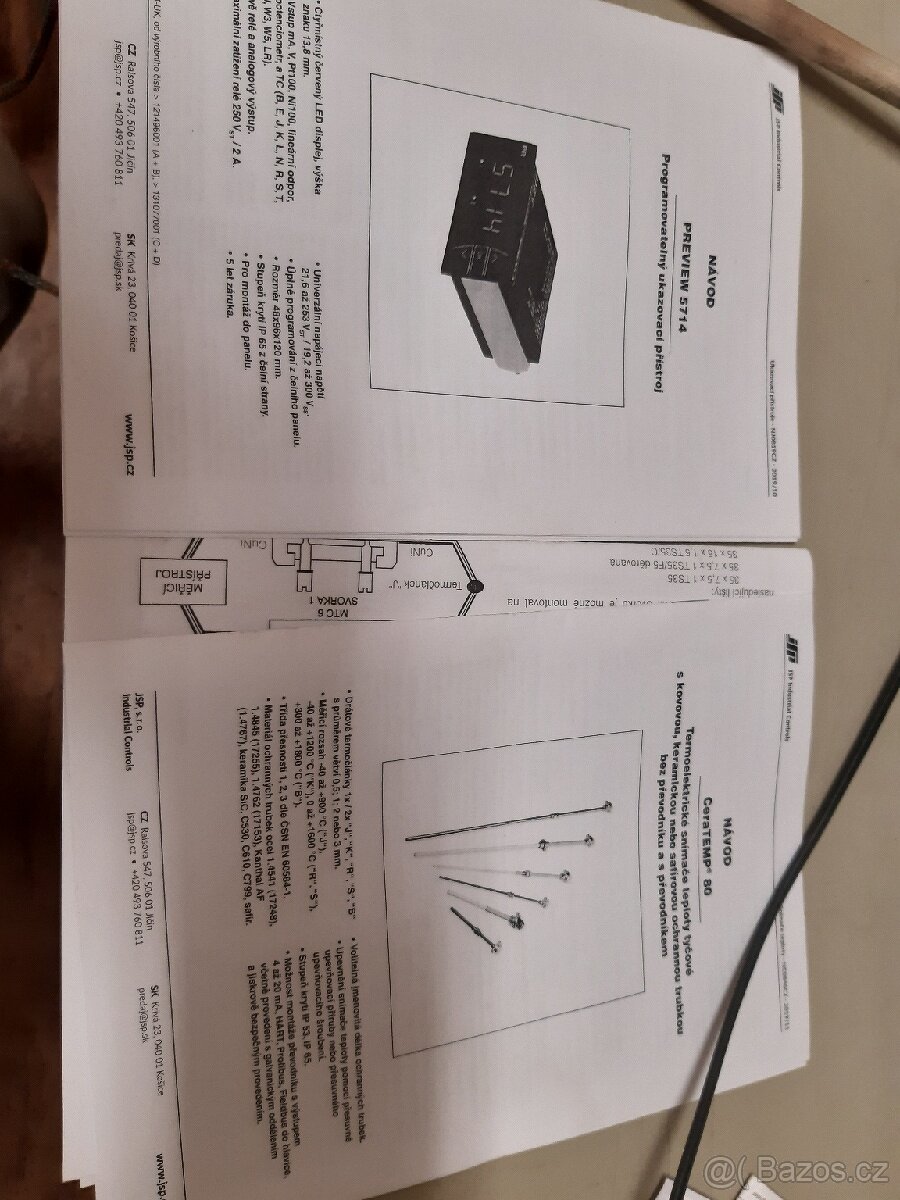 teploměr do výhně, na vysoké teploty, 1500 st. C - 5