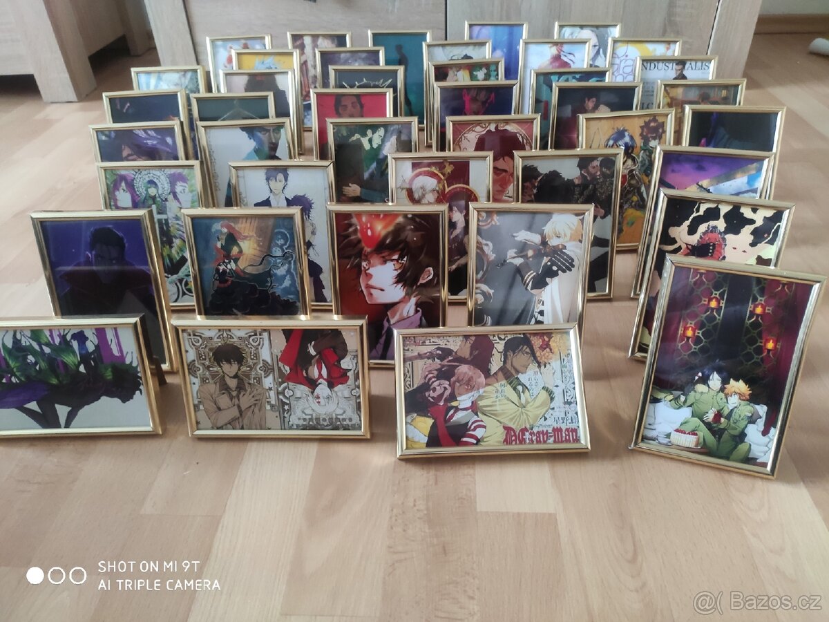 Sbírka Anime 42 ks obrázků v rámečku - 5
