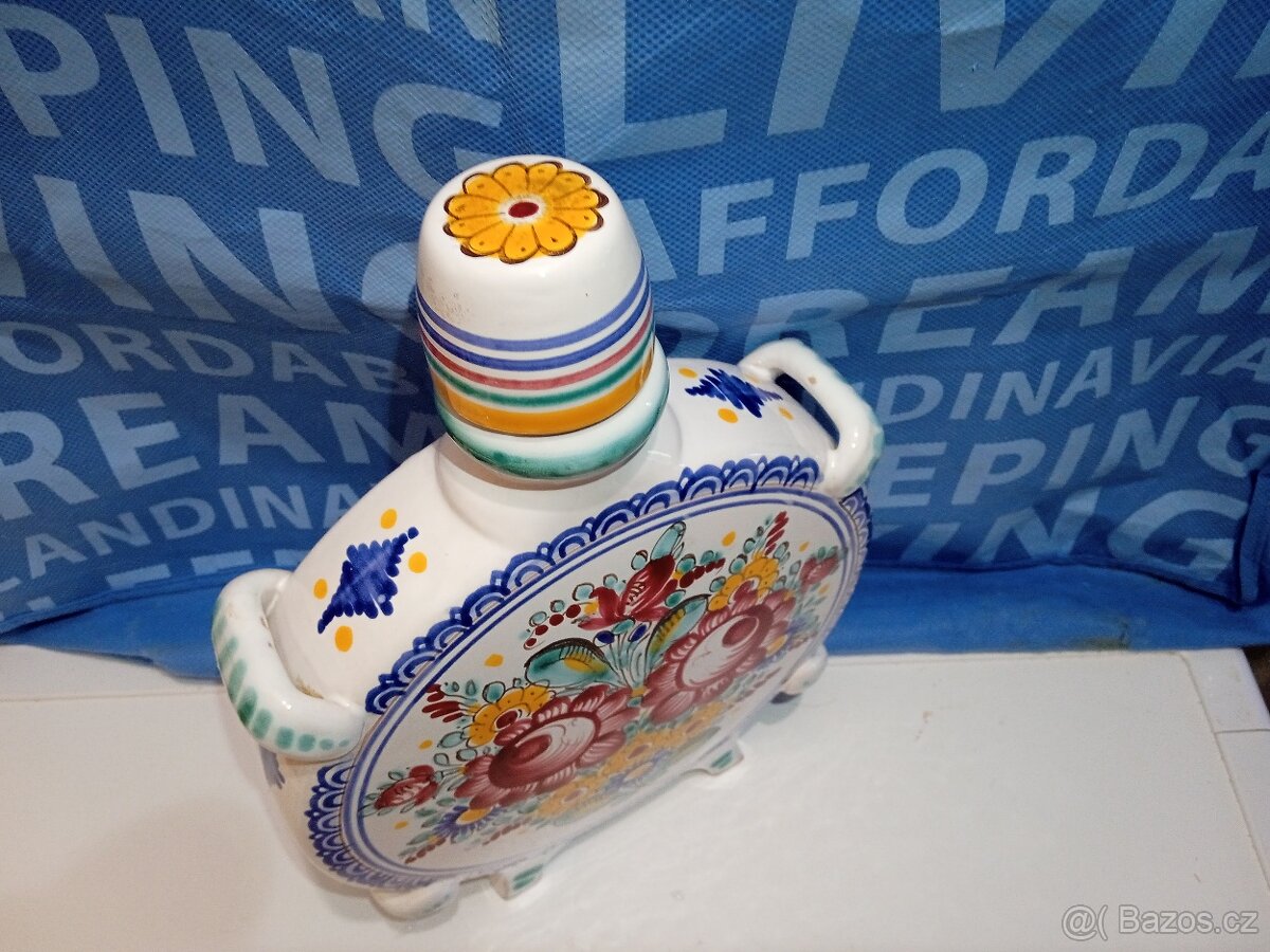 Fajánse keramika karafa, Dárek - 5