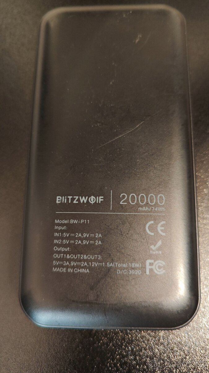 Powerbanka Blitzwolf BW-P11 20000 mAh, USB-C - 5