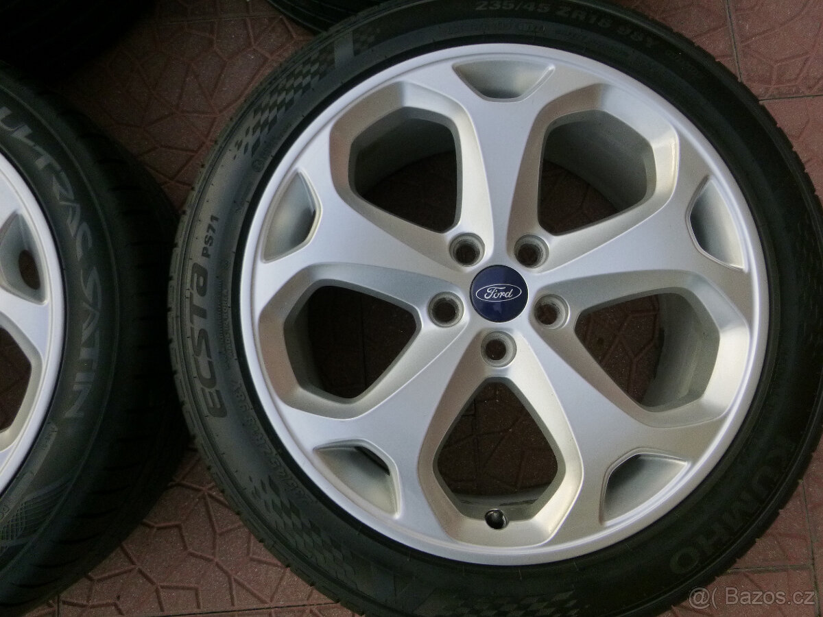 Letní alu sada disky kola - originál Ford 5x108 8Jx18 ET55 - 5