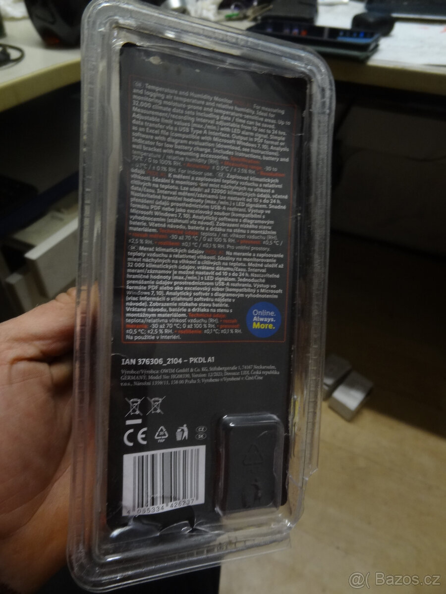 Parkside PKDL A1Teploměr vlhkoměr se záznamem Datalogger - 5