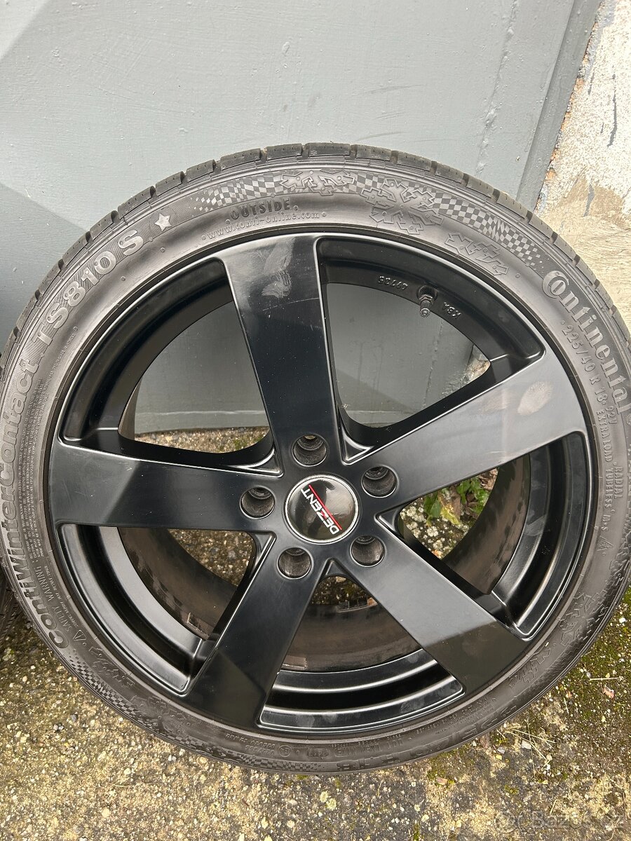 Alu kola R18 5x120 Dezent + zimní pneu 225/40/18 Continental - 5