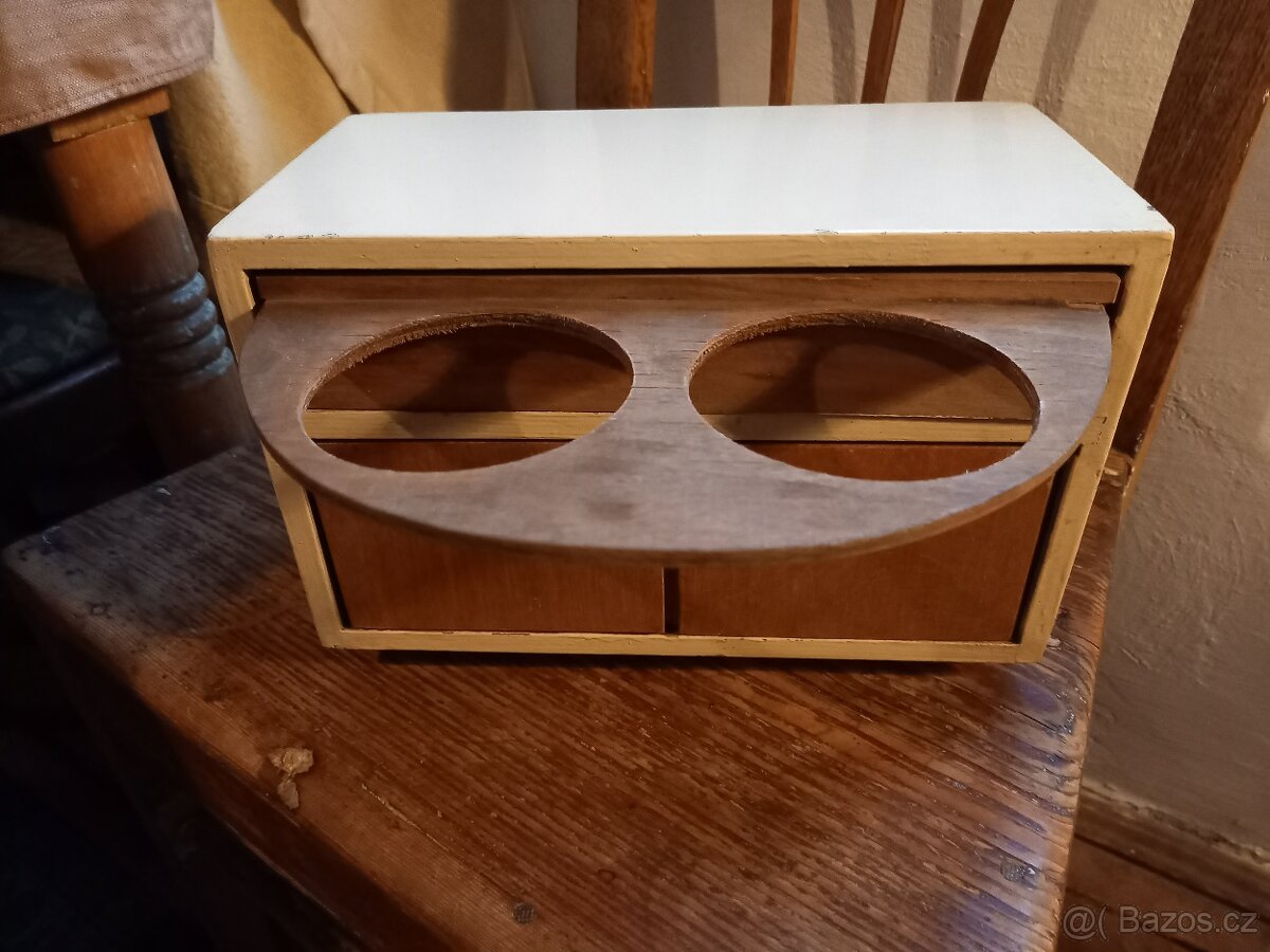 Starý nábytek pro panenky - dřez/myčák - 5