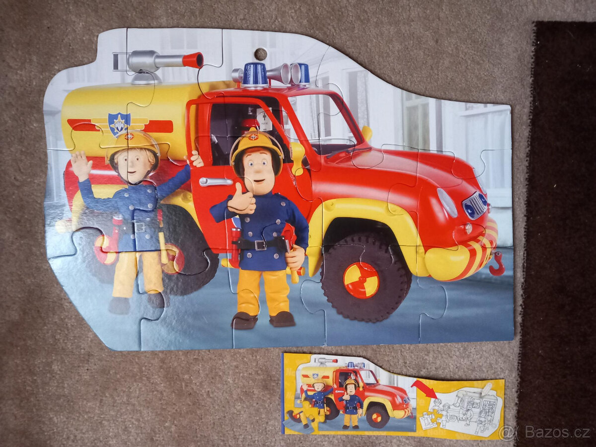 oboustranné Puzzle-požárník Sam - 5