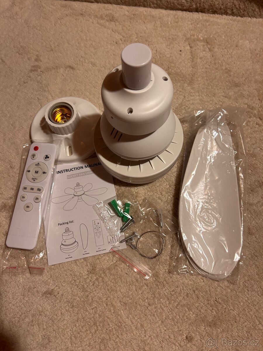 Stropní ventilátor s osvětlením - 5