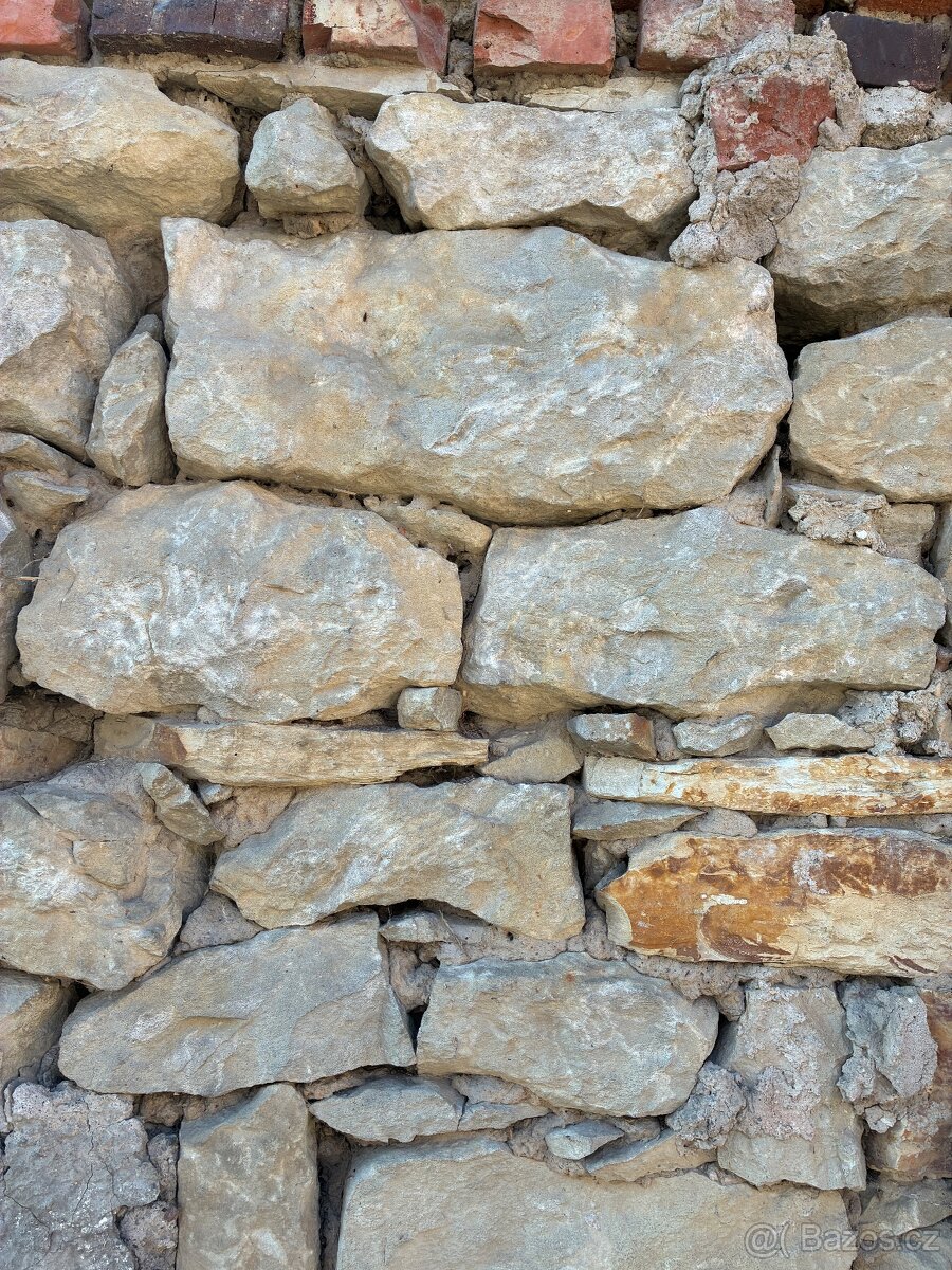 Lomový kámen - opuka / cihly - 5