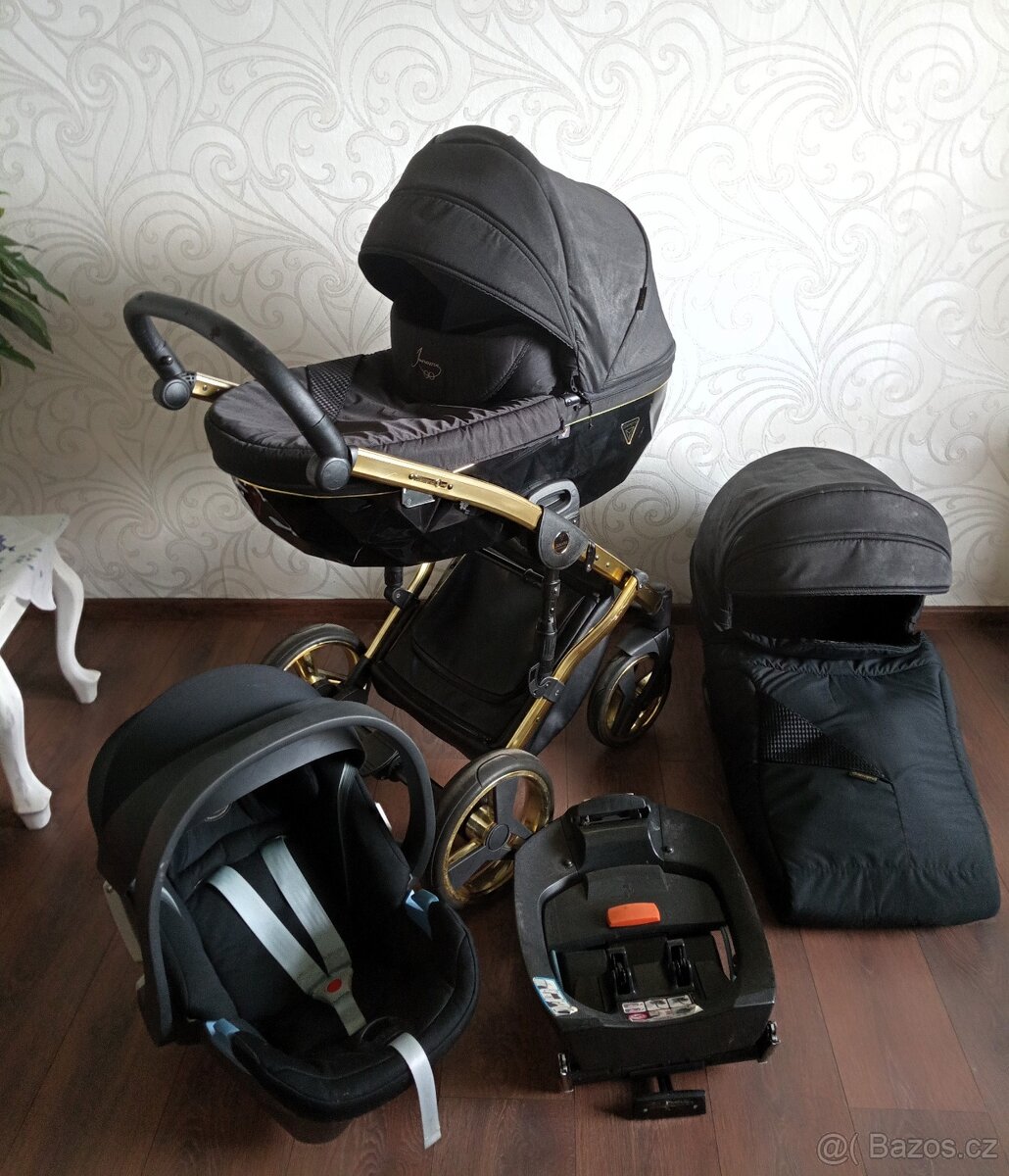 Junama Diamond 4v1 včetně autosedačky Cybex Aton 5 a isofix - 5